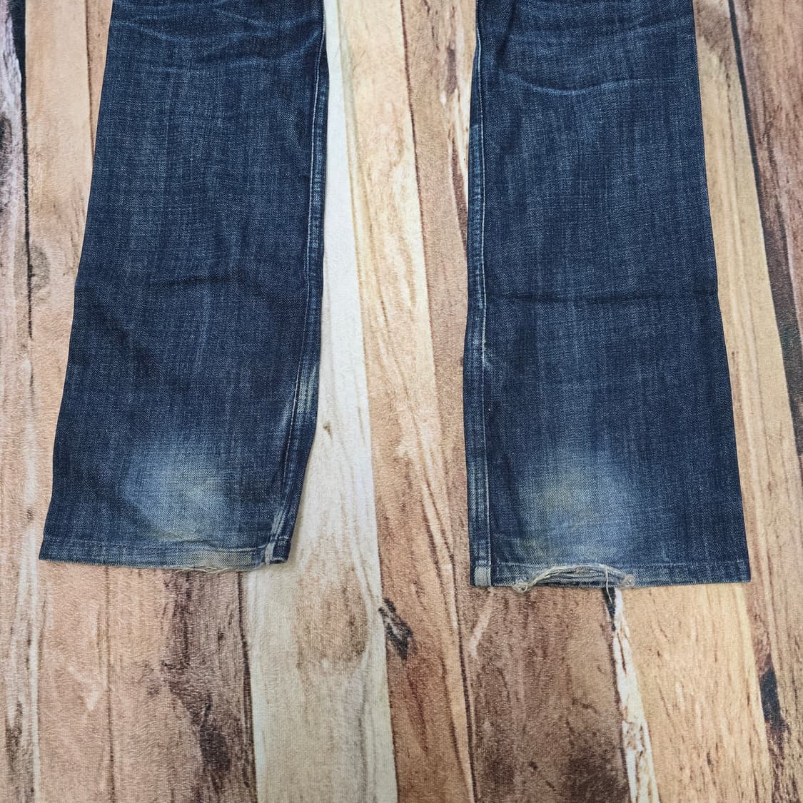 00s Japan Vintage Lee 로우라이즈드 데님 부시팬츠 32 상품이미지10