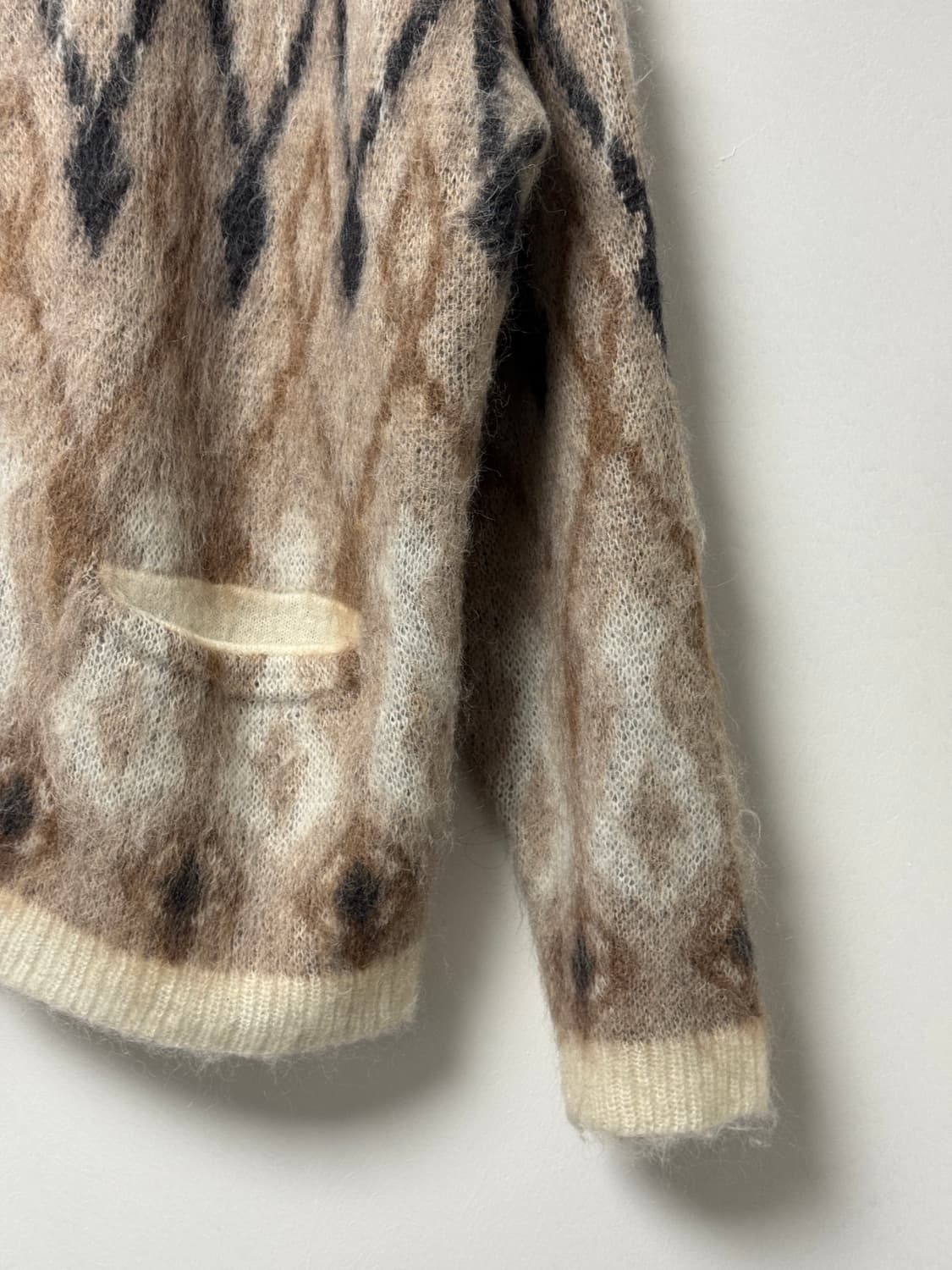 펜필드 모헤어 패턴 가디건 새상품 XXL 상품이미지3