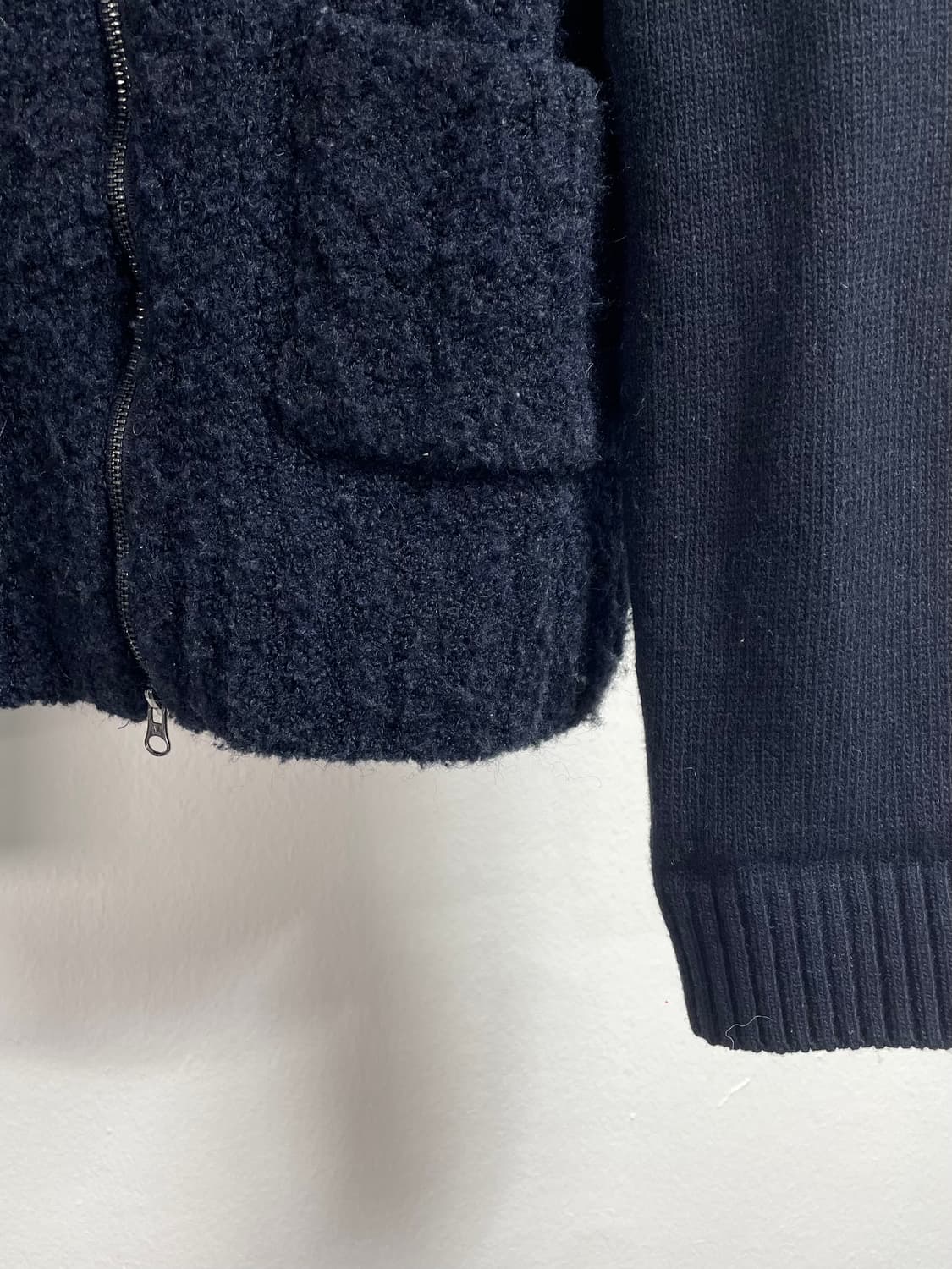  마뗑킴 빅로고 투웨이 울 니트집업 (on.388)   상품이미지4