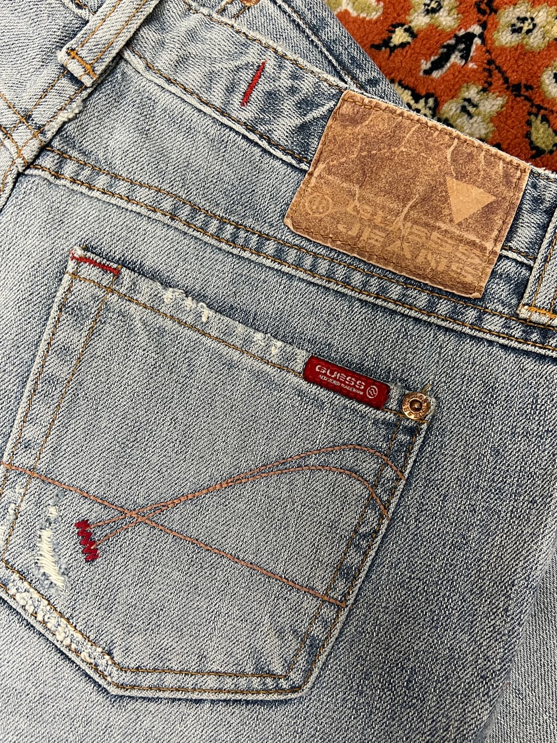 [27-28] 올드 빈티지 게스 연청 부츠컷 데님팬츠 상품이미지3