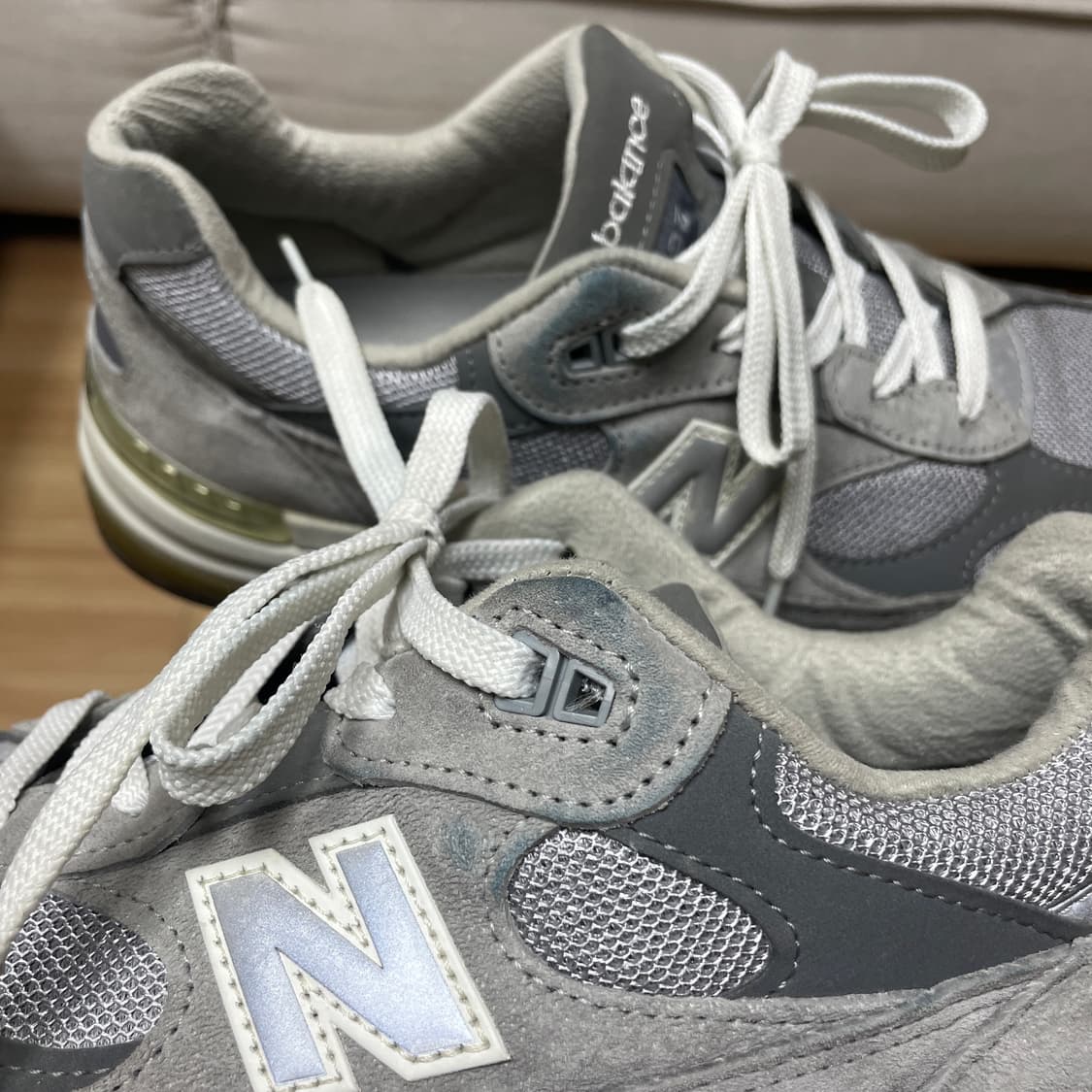 뉴발란스992 메이드인 USA 그레이 D스탠다드(M992GR)/270 상품이미지5