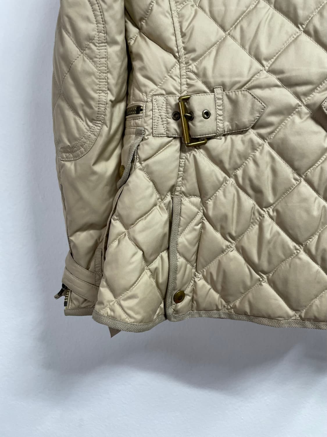 폴로 랄프로렌 크림베이지 투웨이 퀼팅자켓 (on.331)   상품이미지5