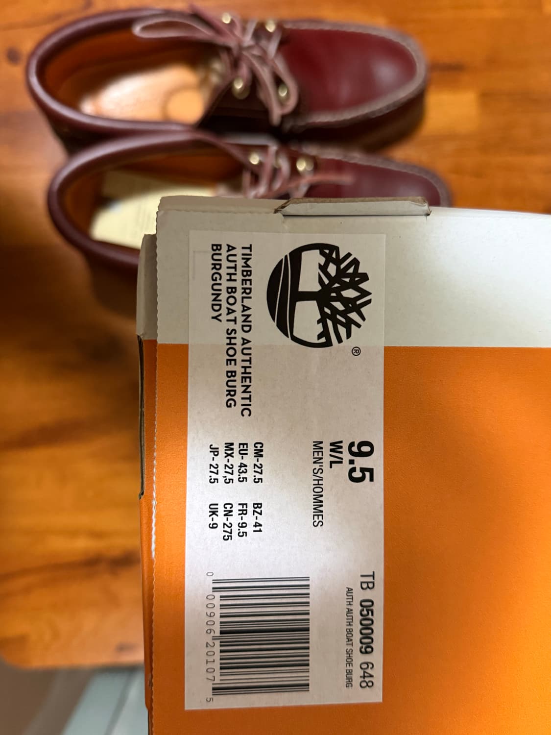 팀버랜드 남성 클래식 3아이 보트슈즈 버건디 상품이미지8