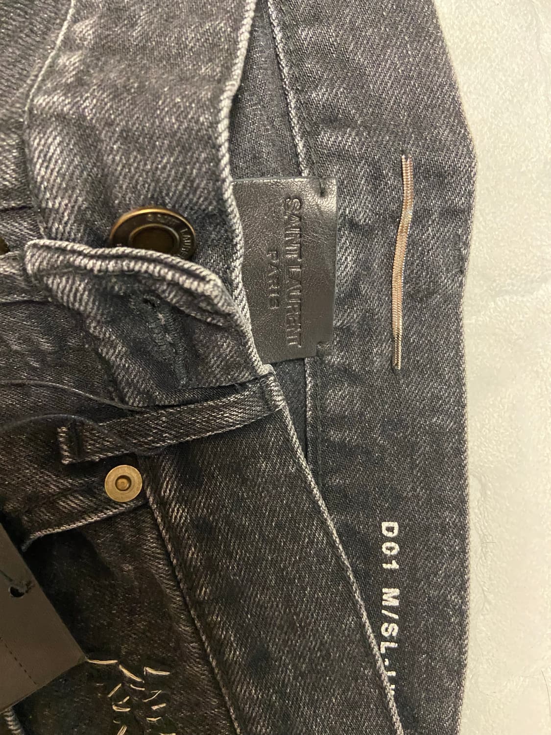 17aw 생로랑 흑청 데님 상품이미지4