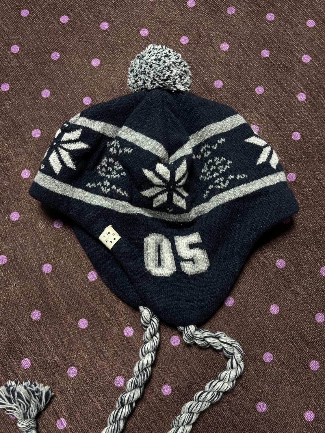 오헤시오 벨 이어플랩 비니 네이비 상품이미지3