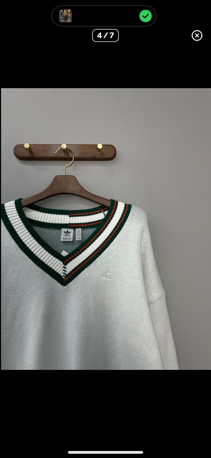 아디다스 오리지널 빅로고 브이넥 니트 A2927 상품이미지3