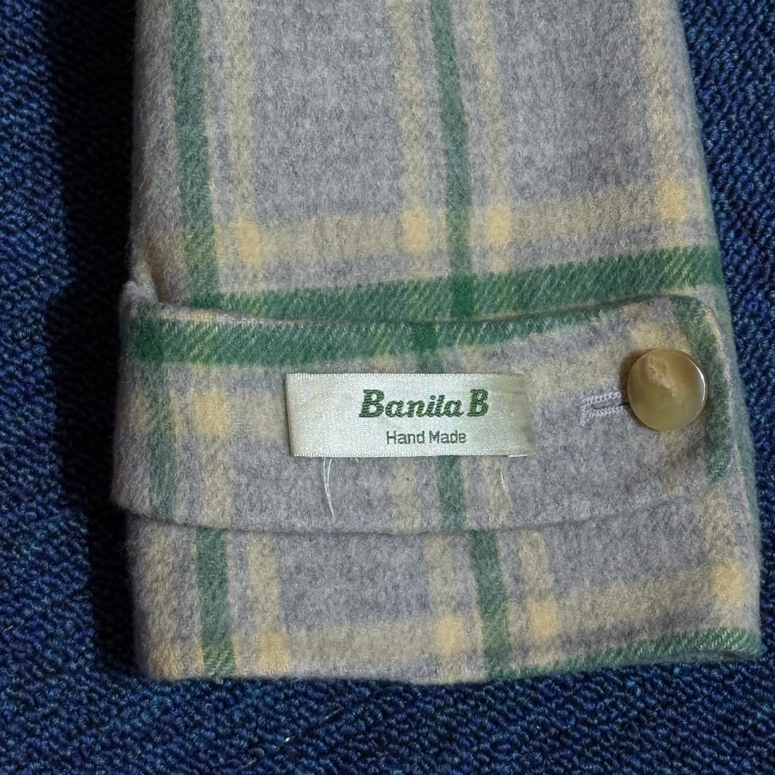 빈티지 체크 후드 떡볶이 롱코트 상품이미지4