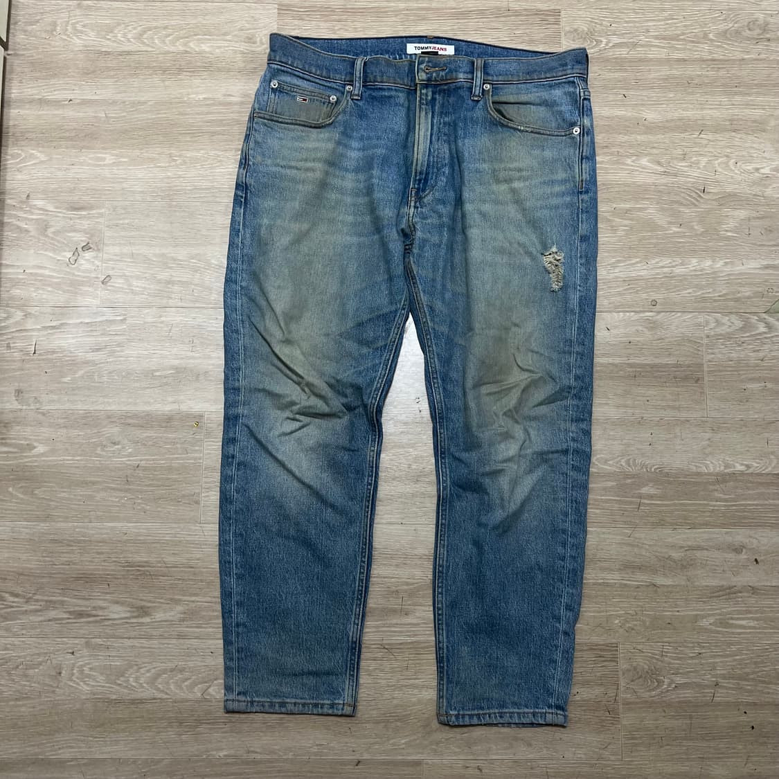 타미힐피거 진스 워싱 데미지드 데님 청바지 34 상품이미지1