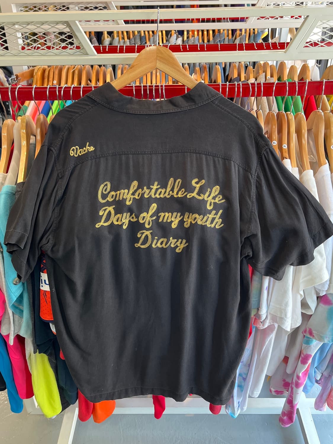 Vintage Japanese vache bowling shirt 상품이미지2