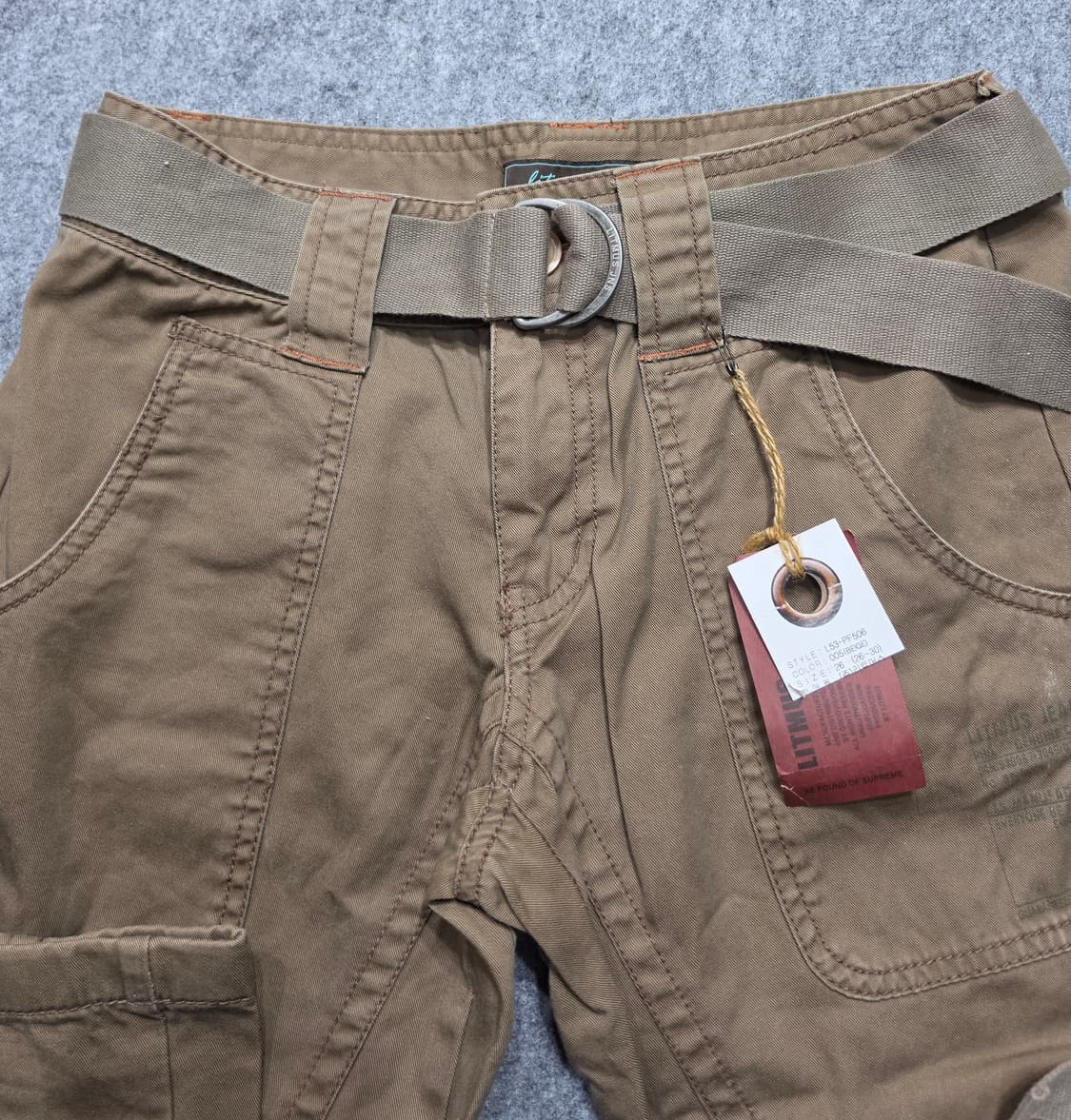 Y2K 리트머스 벨트 디테일 카고 팬츠 카고바지 26 상품이미지5