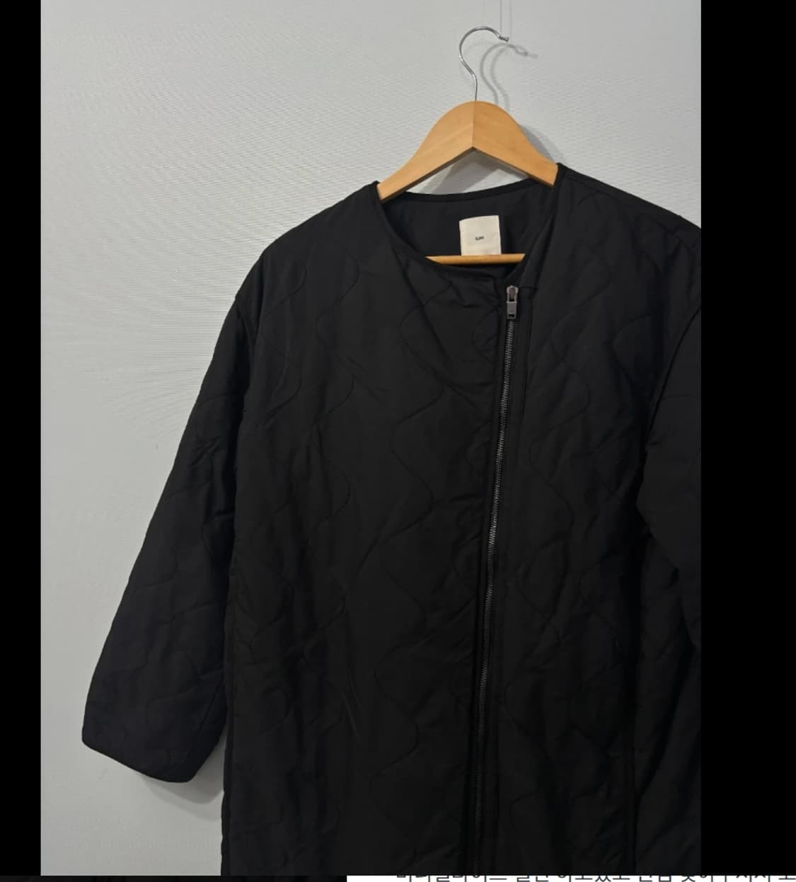 구호 블랙 퀼팅 패딩 코트 ~77 상품이미지2