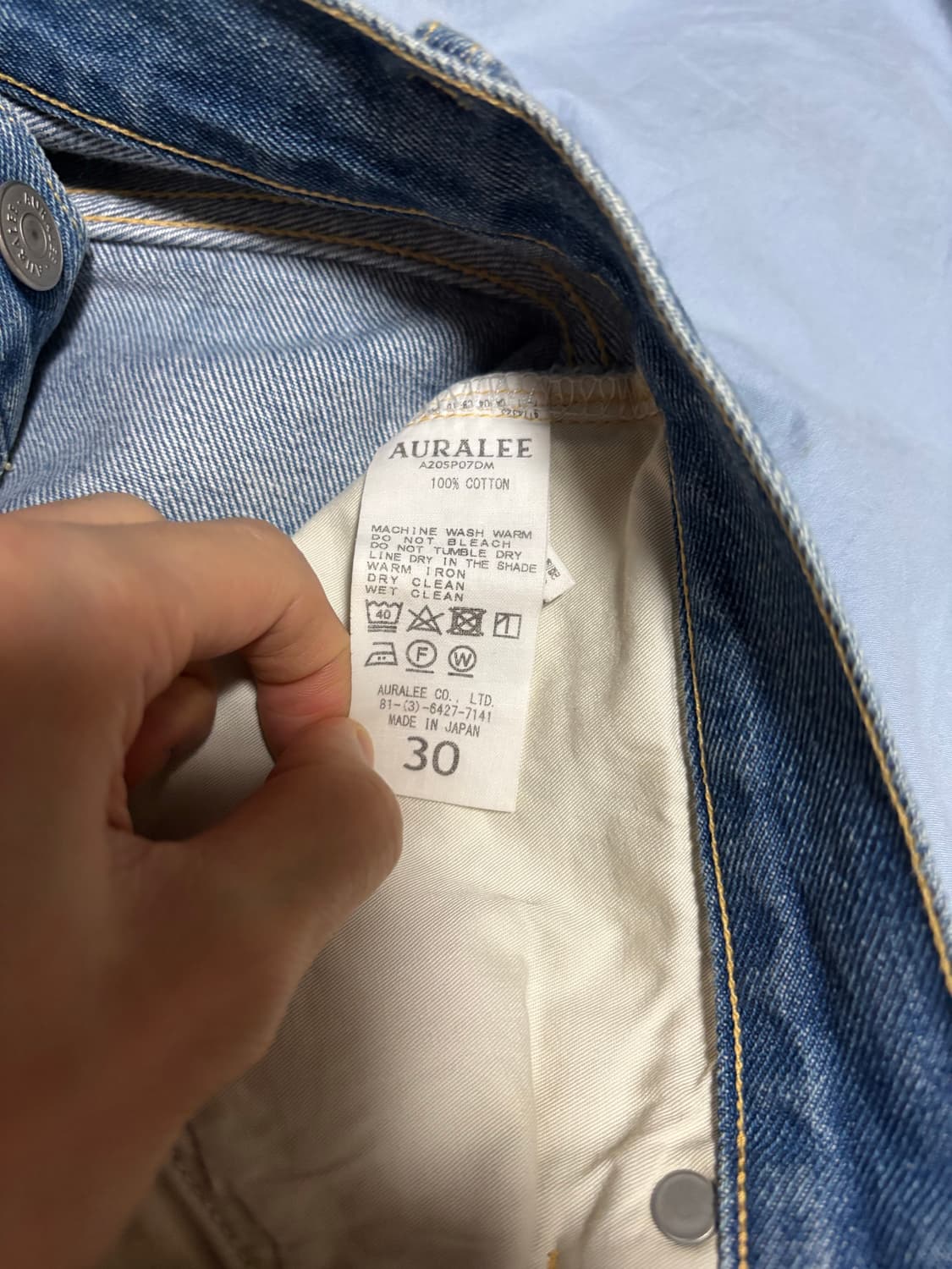 오라리 5p 데님 30사이즈 상품이미지4