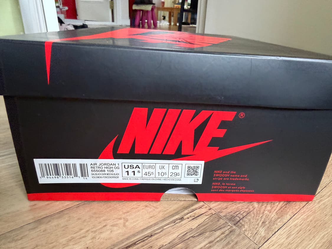 조던1 레트로 하이 OG 블랙 모카 290 상품이미지5