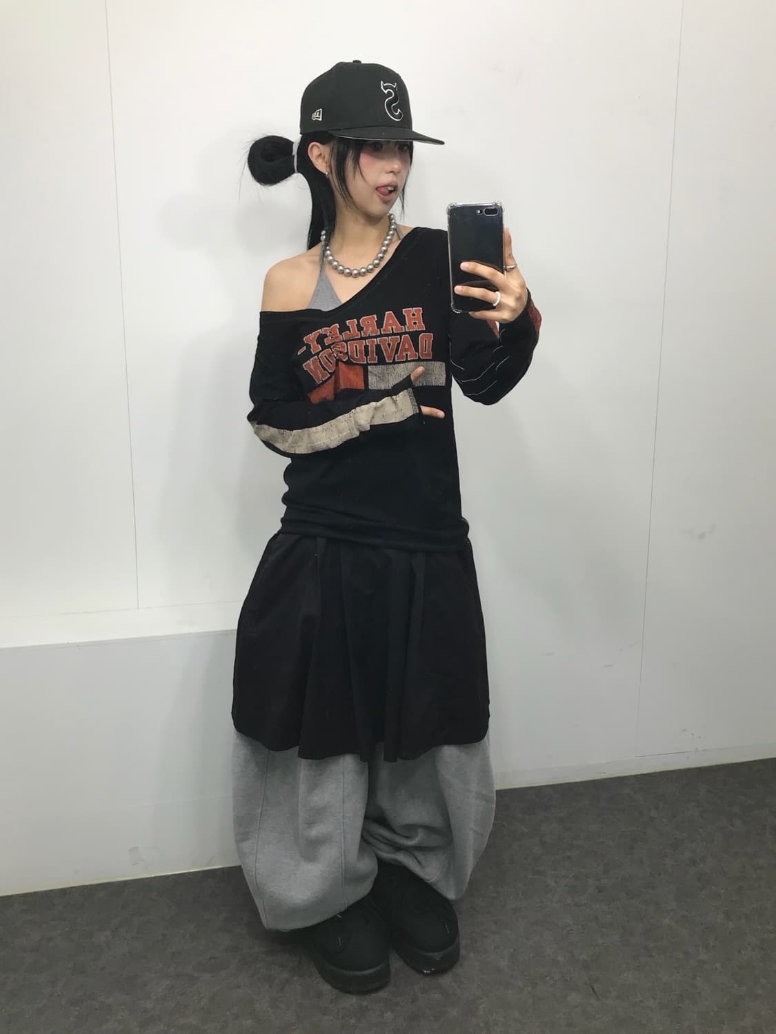 Harley-Davidson Shirring L/S 상품이미지3