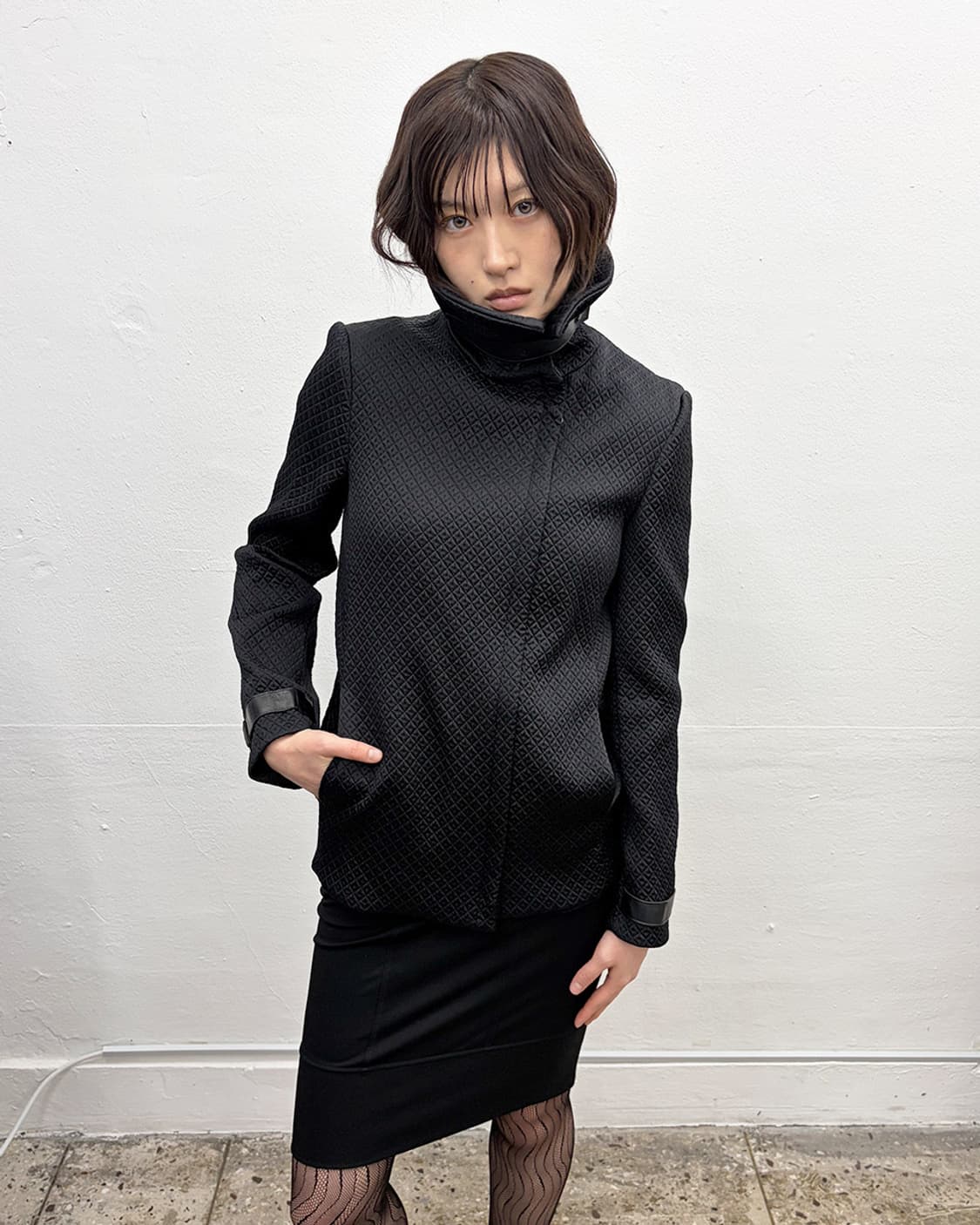 00s 엠포리오 아르마니 퀼티드 자켓 상품이미지1