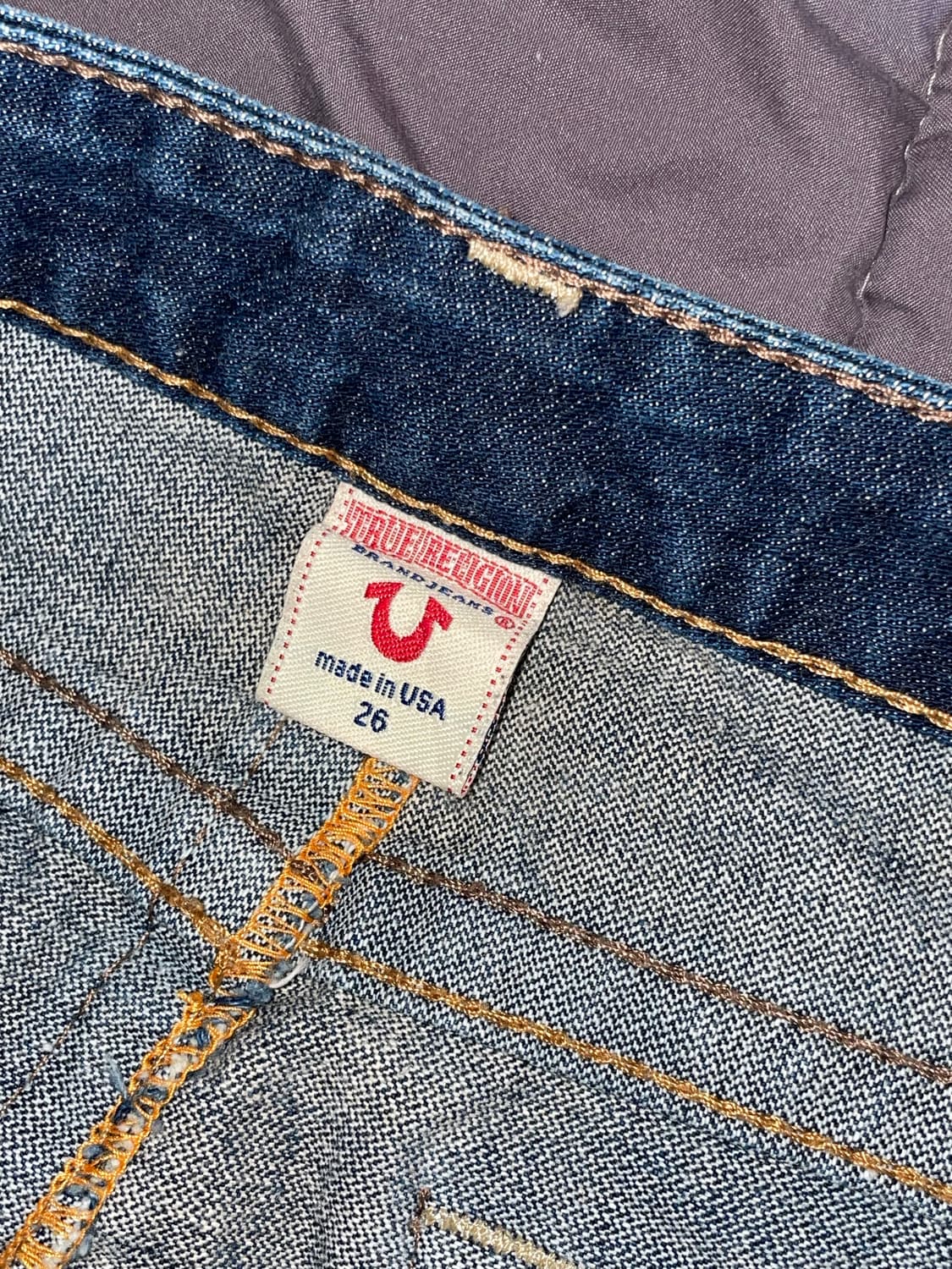 트루릴리전 데님 스커트 상품이미지4