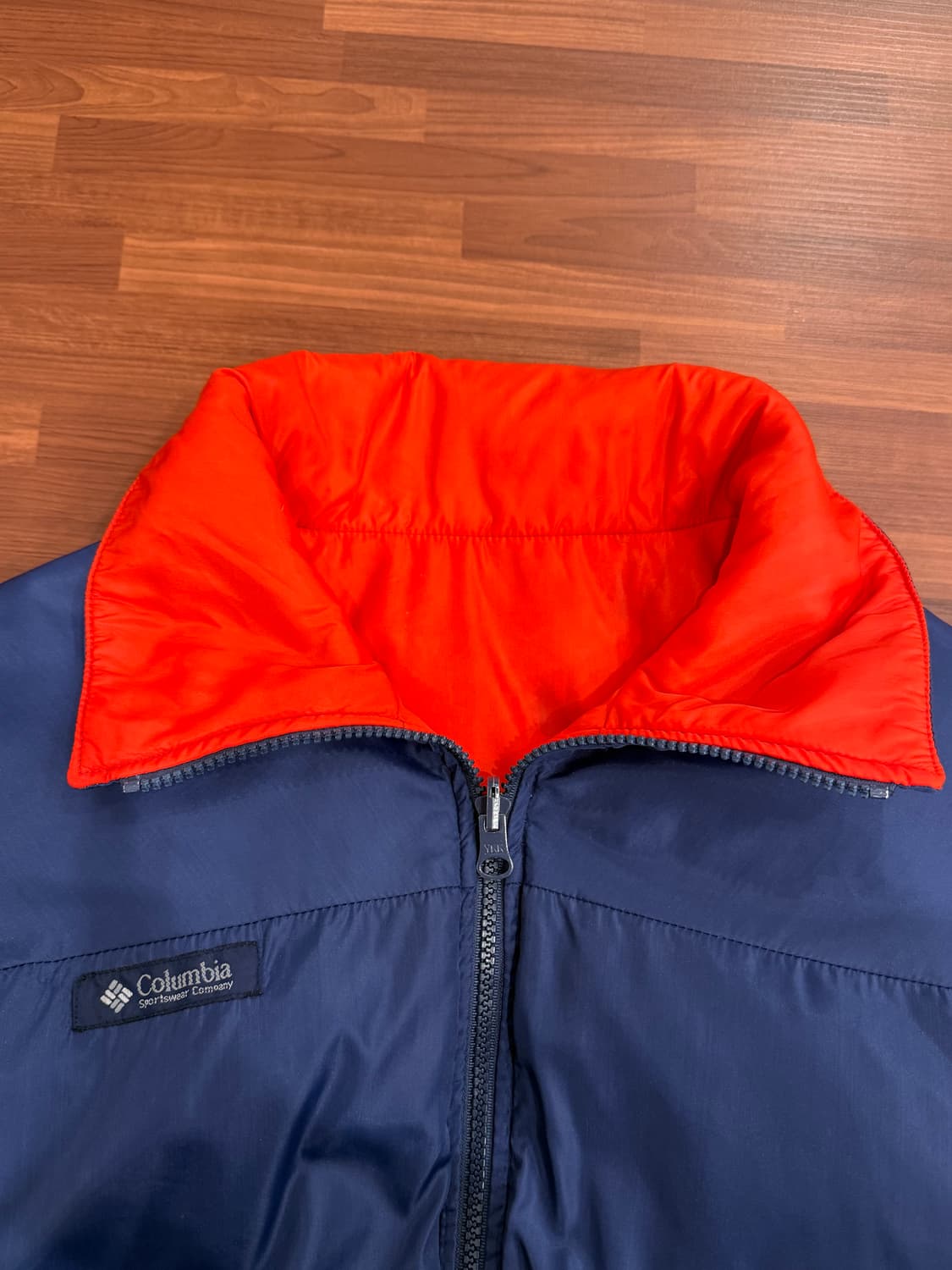 90s Columbia 컬럼비아 리버서블 덕 다운 푸퍼 자켓 상품이미지8