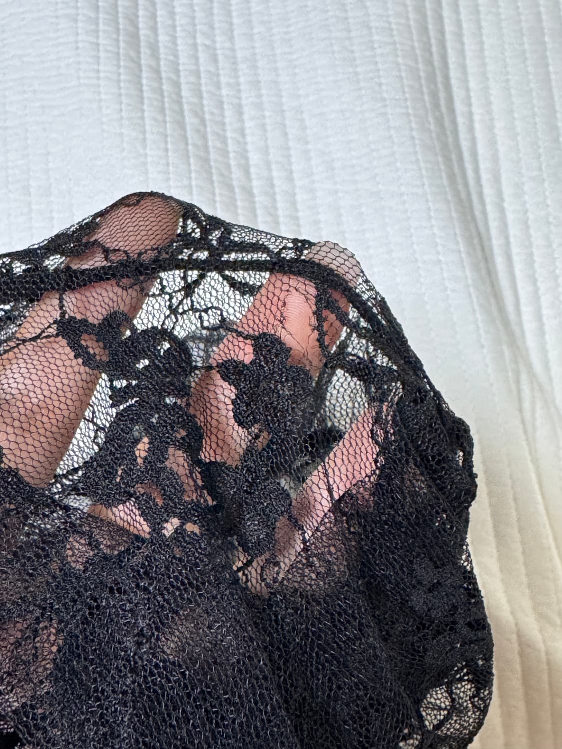 체리퀴리 lace crop cd black  상품이미지2
