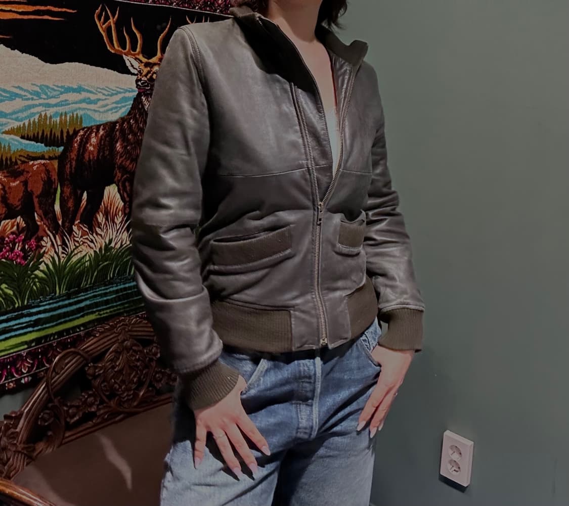 A.P.C. 봄버 가죽 자켓 상품이미지1