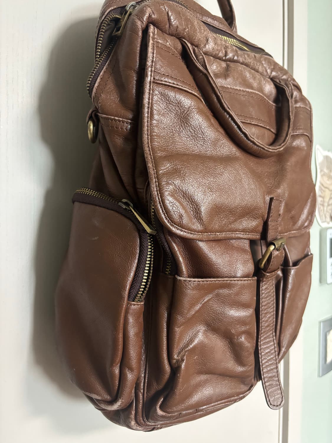 빈티지 소가죽 백팩 멀티백 상품이미지2