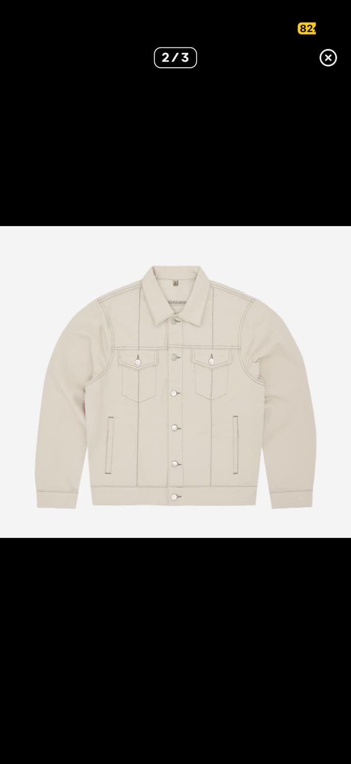 S) 코르테이즈 C 스타 데님 트러커 자켓 내츄럴 상품이미지2