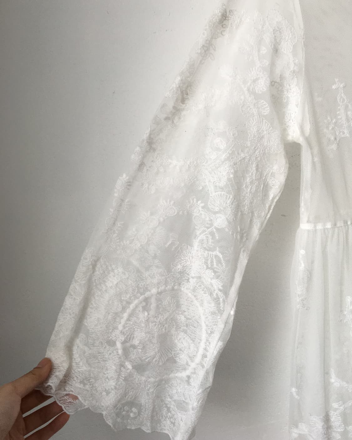 Lace long cardigan 상품이미지3