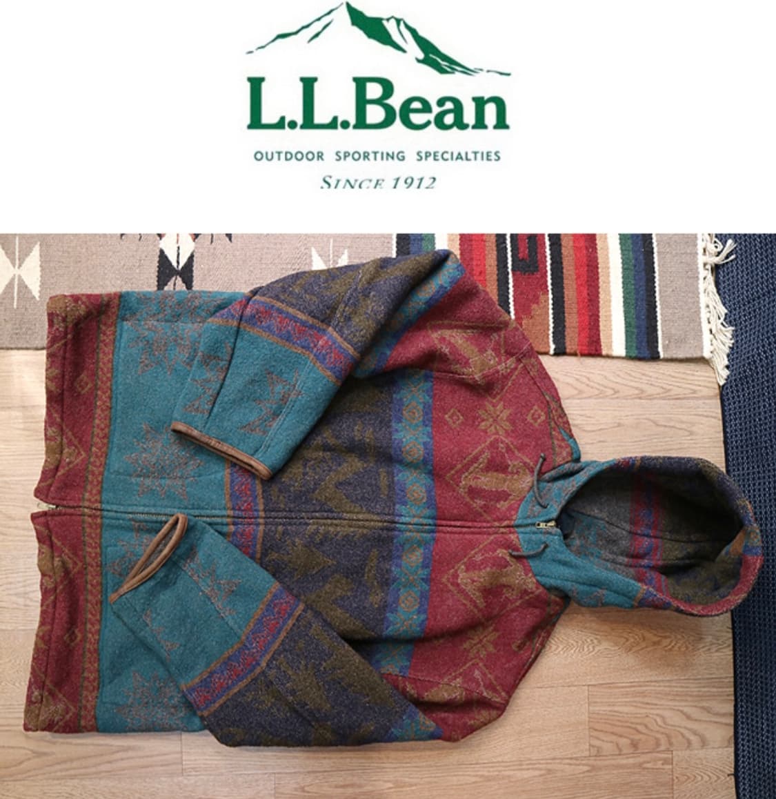 포르투갈 메이드  L.L BEAN 엘엘빈  빈티지 후드 자켓

 상품이미지1