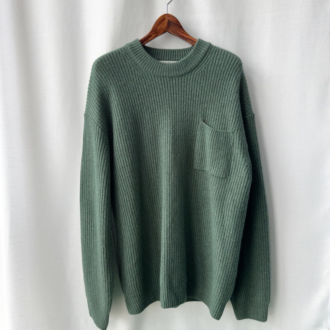 Series 시리즈 울캐시미어 혼방 원포켓 헤비웨이트 니트 110 상품이미지1