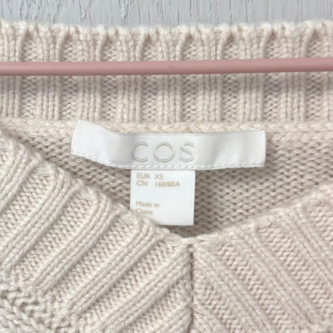 (xs) cos 울 케이블 니트 상품이미지2