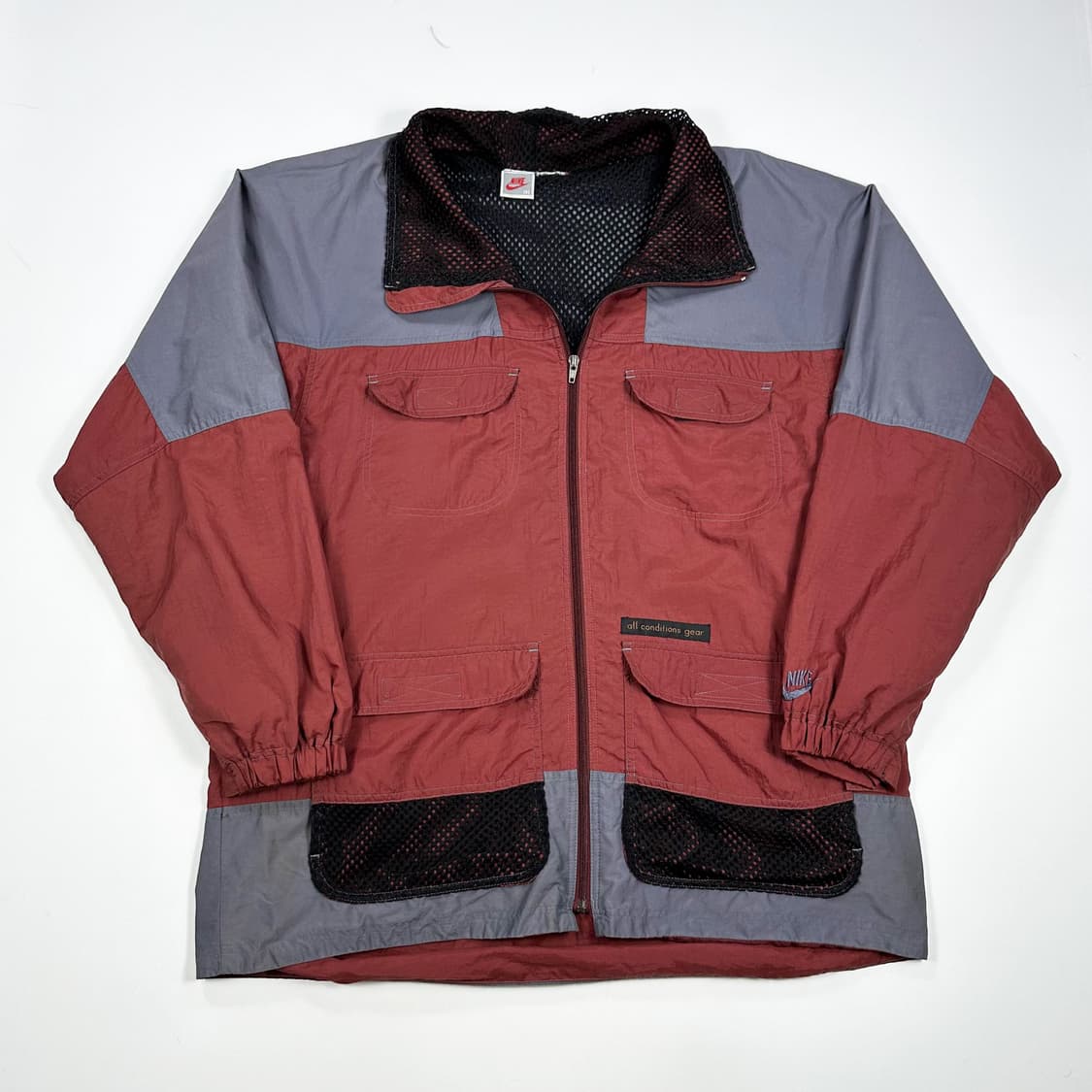 90s 나이키 acg 올드스쿨 오버핏 메쉬 우븐 자켓 XL 상품이미지1