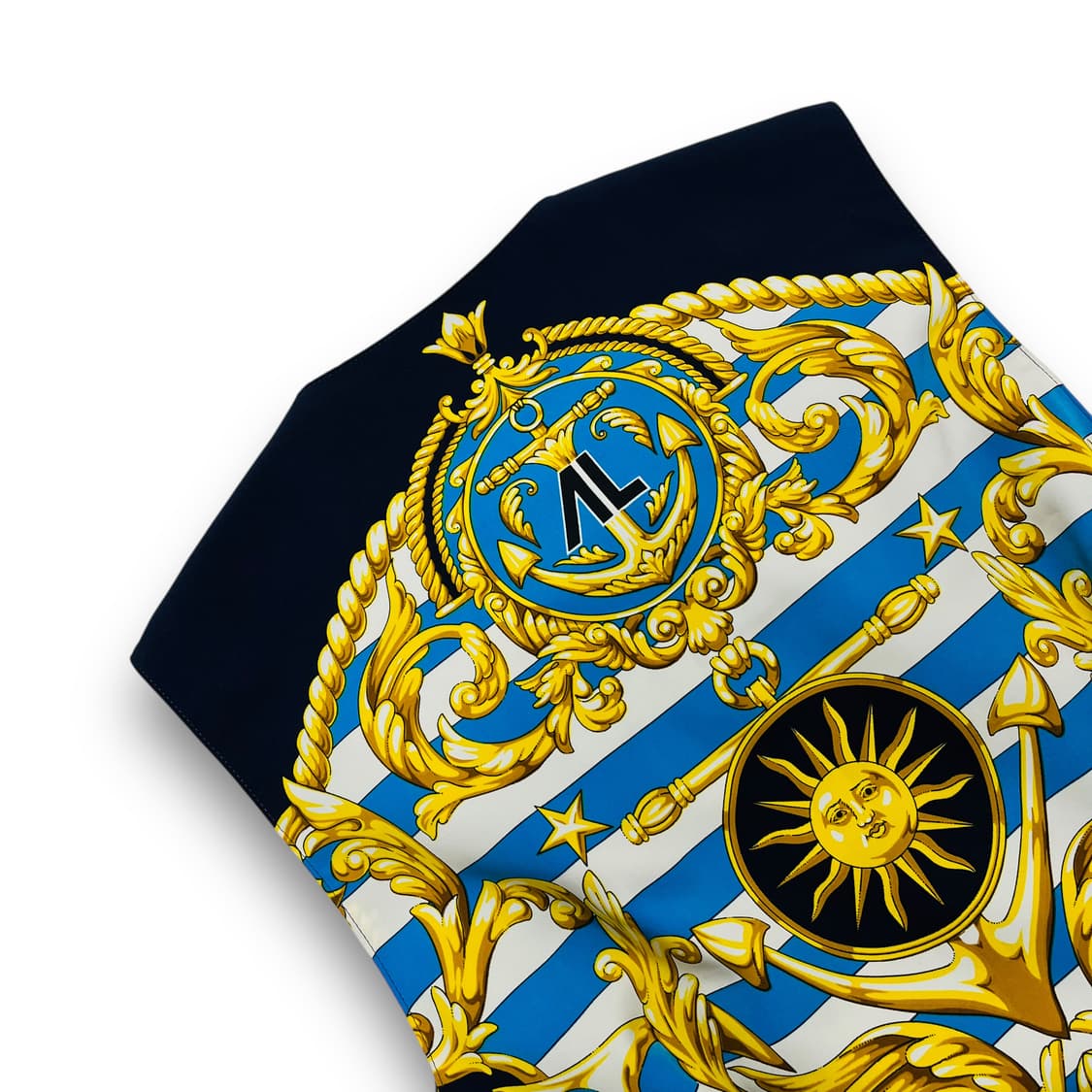 안드레루치아노 90s 바로크 수바주 패턴 베스트/조끼 상품이미지4