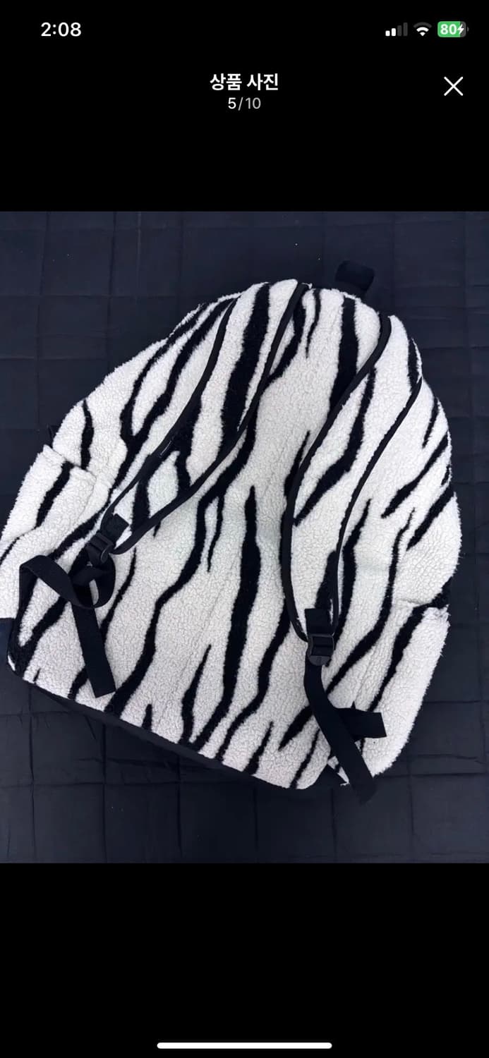 릭오웬스 컨버스 오버사이즈 백팩 지브라 상품이미지4