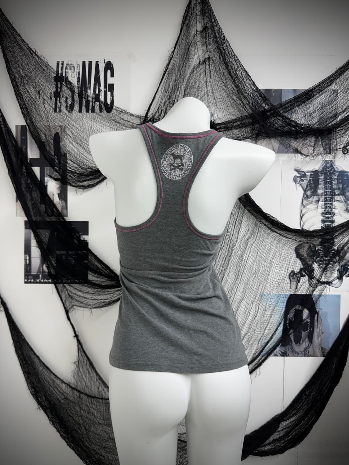 Pink printing sleeveless 상품이미지4