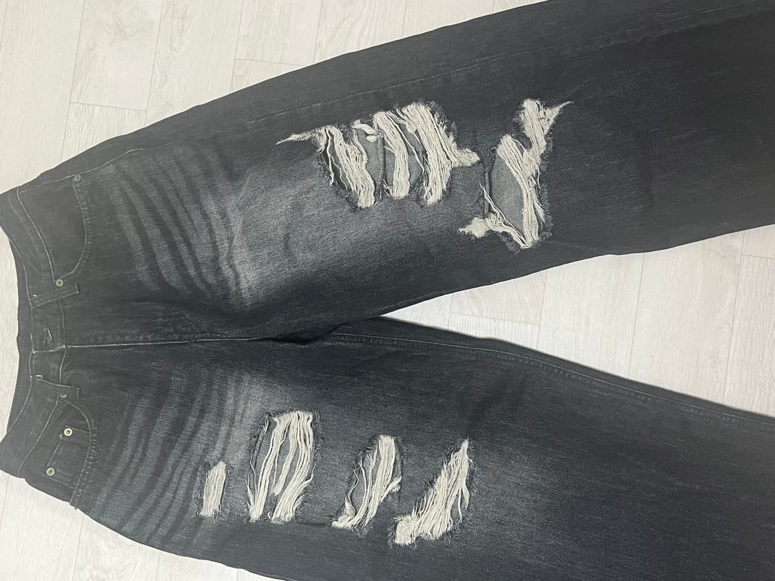 락케이크 카리나 팬츠  Faye Damage Jeans 상품이미지1