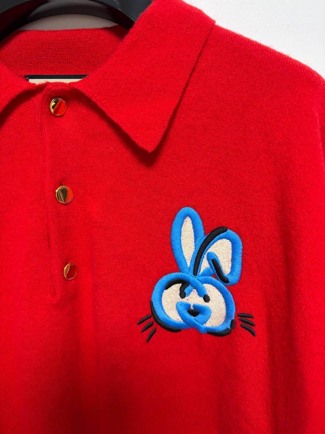 구찌 남성 래빗 컬렉션 레드 니트 L사이즈 국내 매장판 정품 상품이미지2