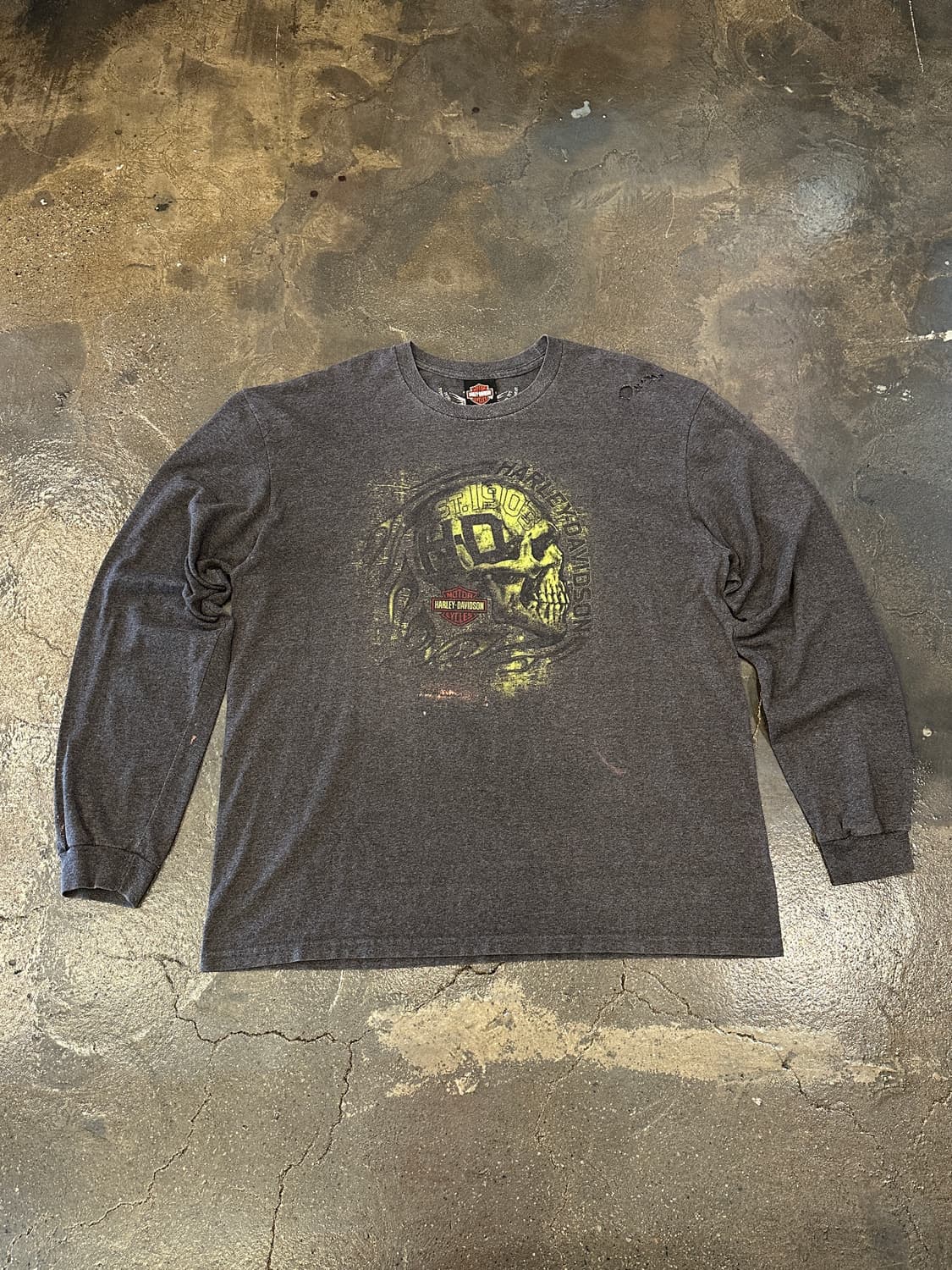 Harley Davison 할리데이비슨 데미지드 롱슬리브 L/S L 상품이미지1