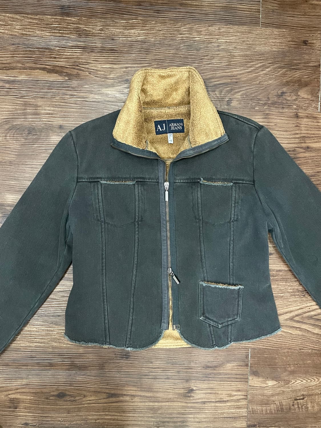 아르마니 진스 이태리제 투웨이 자켓 그레이 상품이미지1