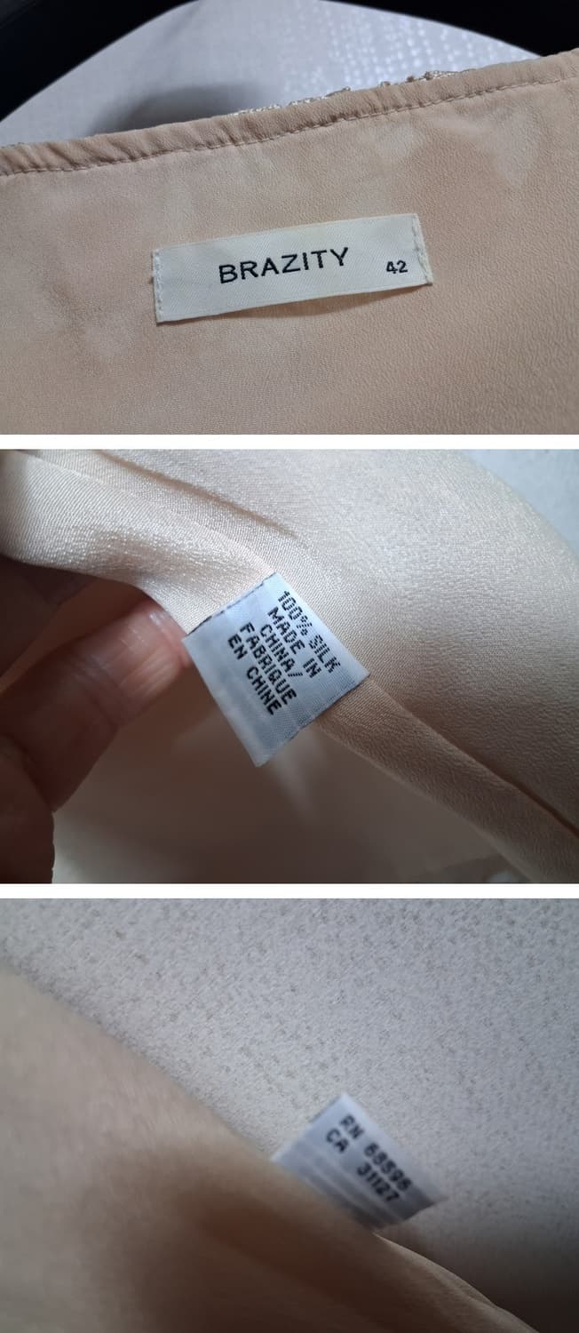 BRAZITY 입체 플라워 실크 모티브레이스 원피스 66 상품이미지9