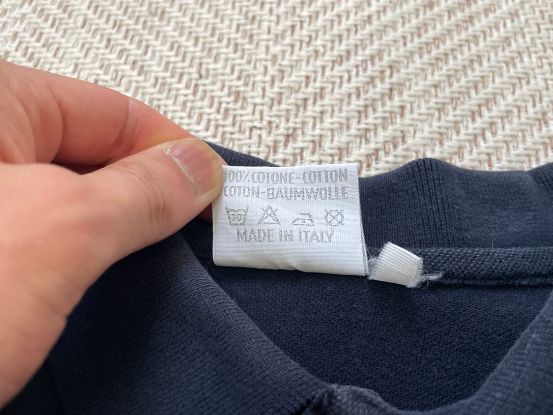 트루사르디 이태리 네이비 카라 반팔티셔츠 J04403 상품이미지4