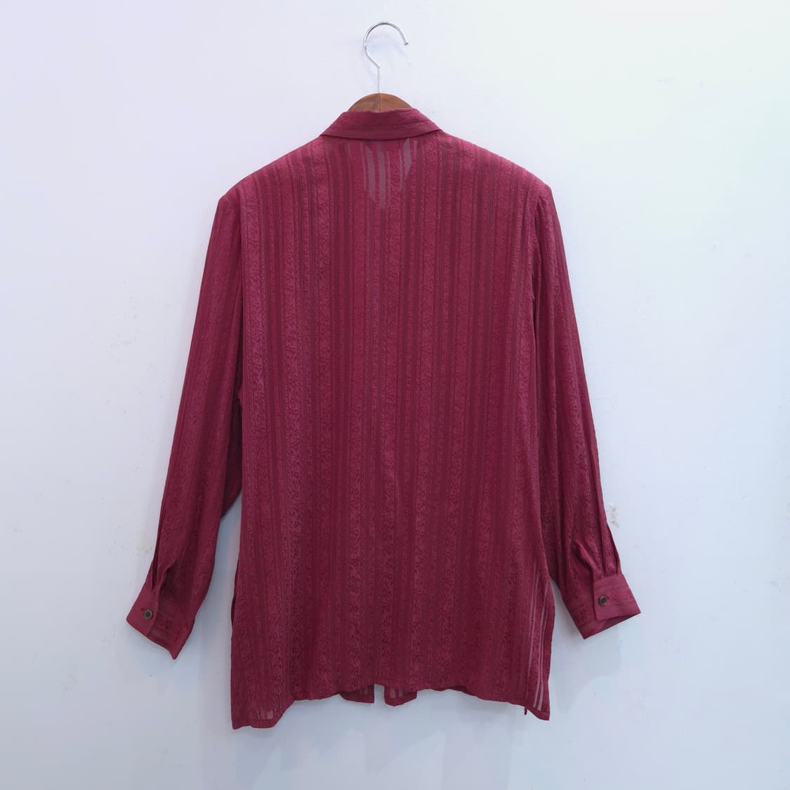 Jasmine SILK 버건디 블라우스 상품이미지8