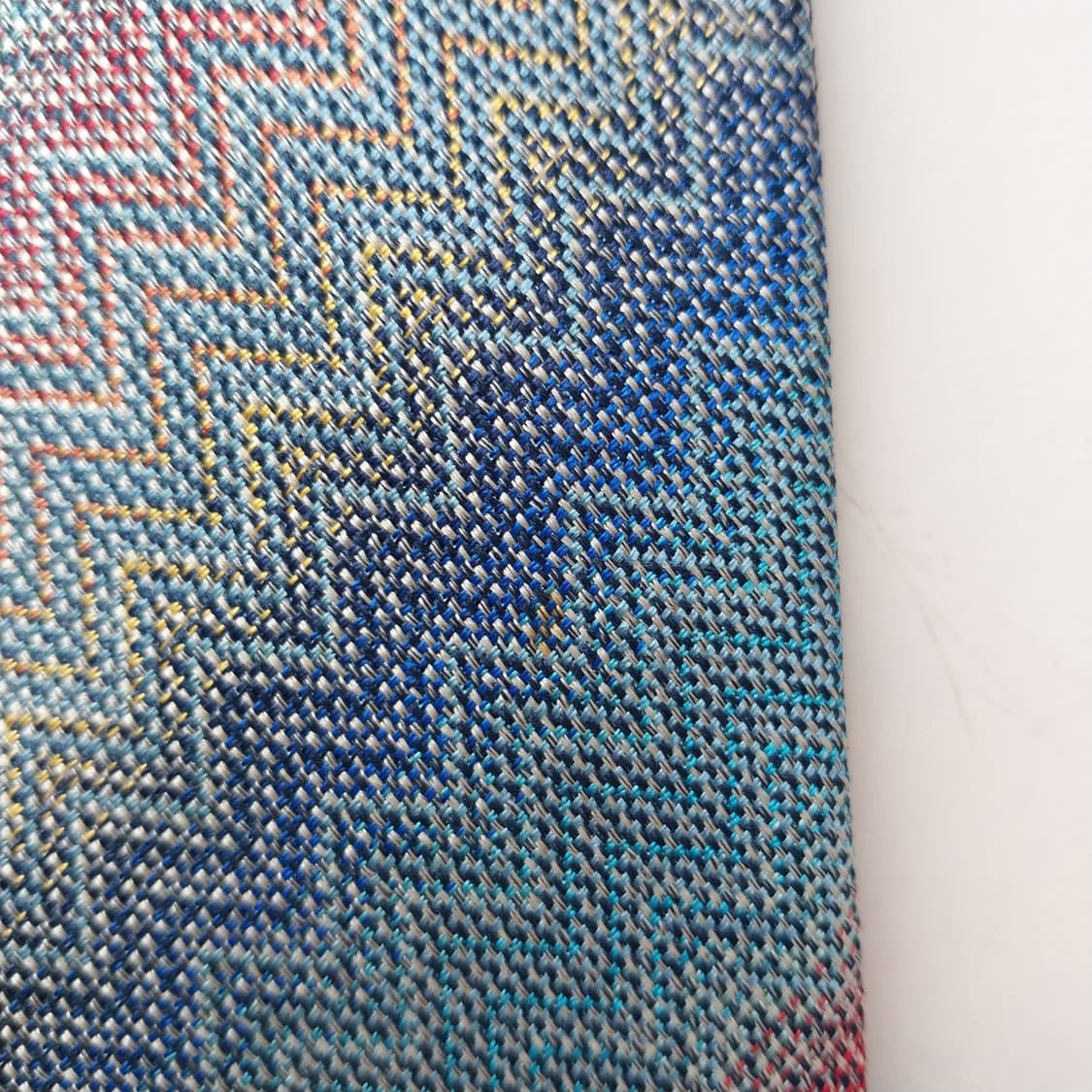 미쏘니 실크 블루 믹스 패턴 넥타이 9.3cm A+~A등급 K2493 상품이미지9