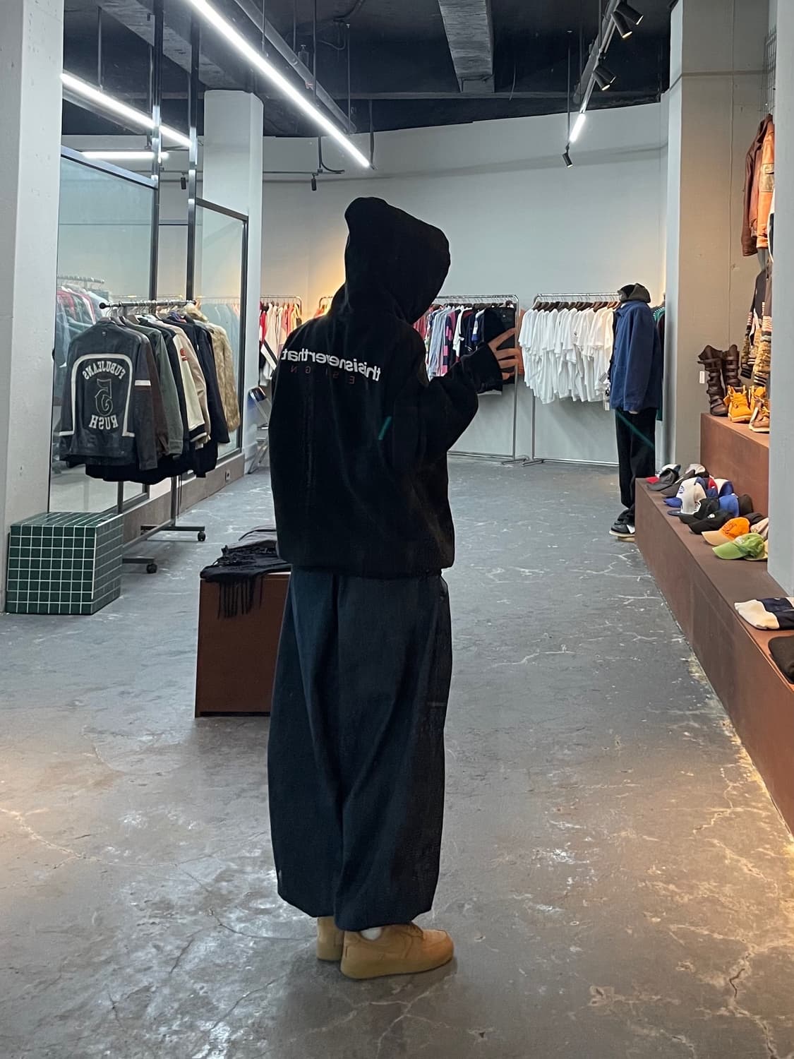 디스이즈네버댓 블랙 로고프린팅 후드티 H1081 상품이미지1