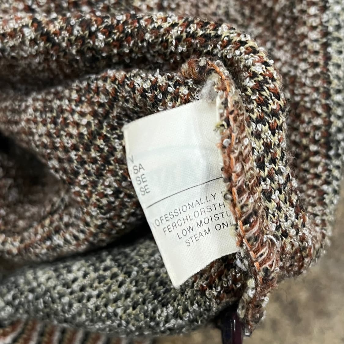 [정품/L] 빈티지 패턴 하프넥 니트 스웨터 b16 상품이미지6