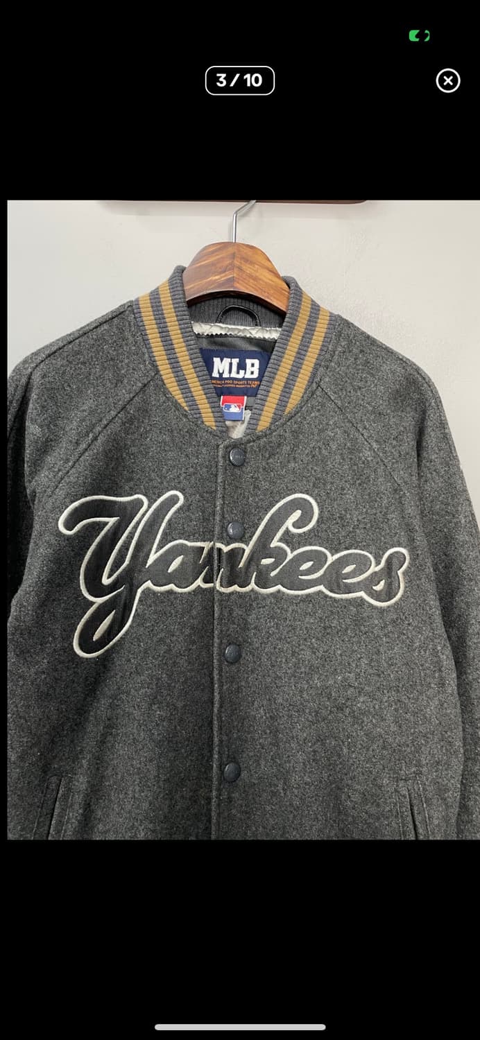 MLB 뉴욕 양키스 그레이 바시티 자켓 A3329 상품이미지3