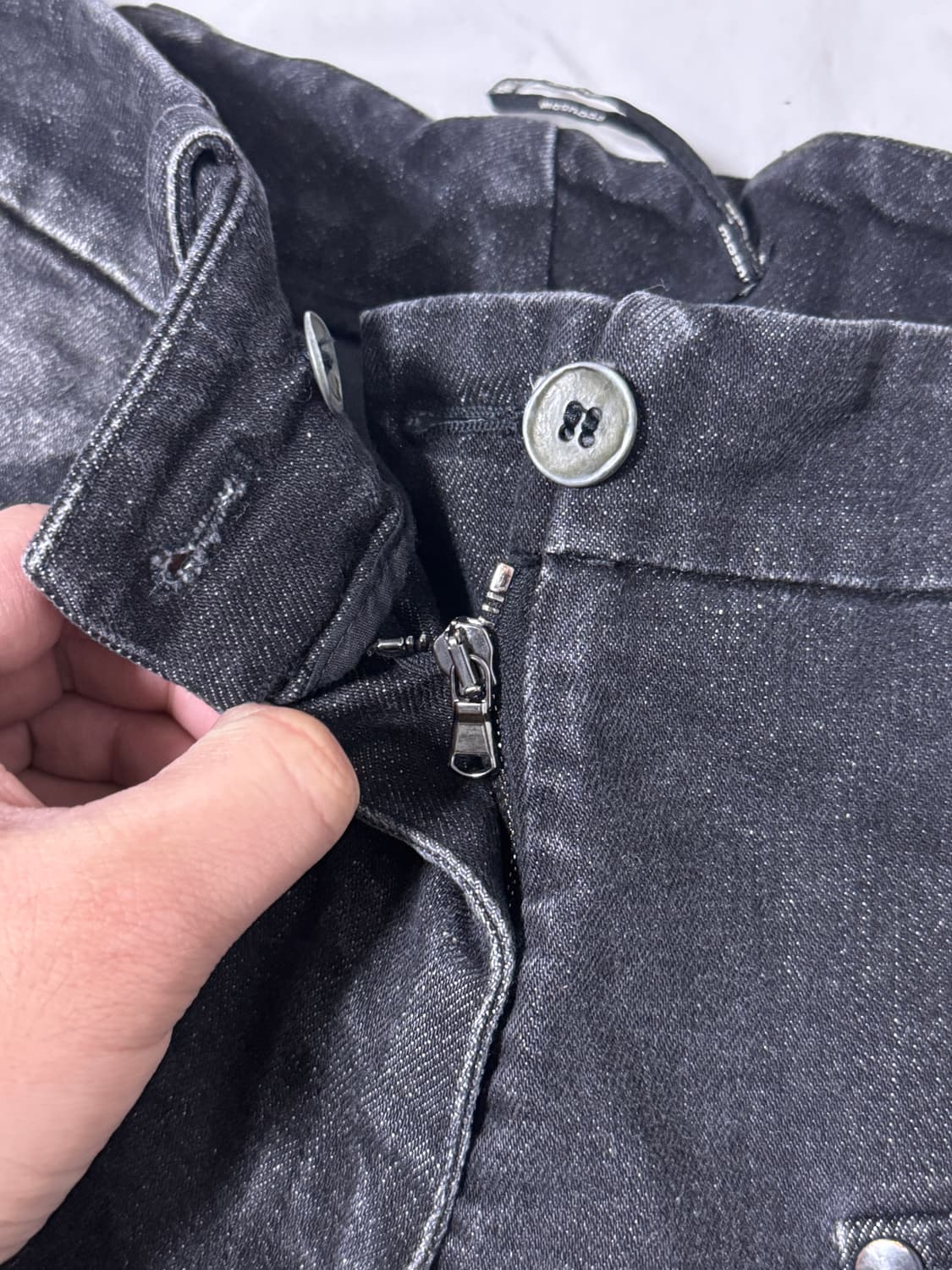 Masnada 슬림핏 데님 카고 팬츠 빈티지 상품이미지6