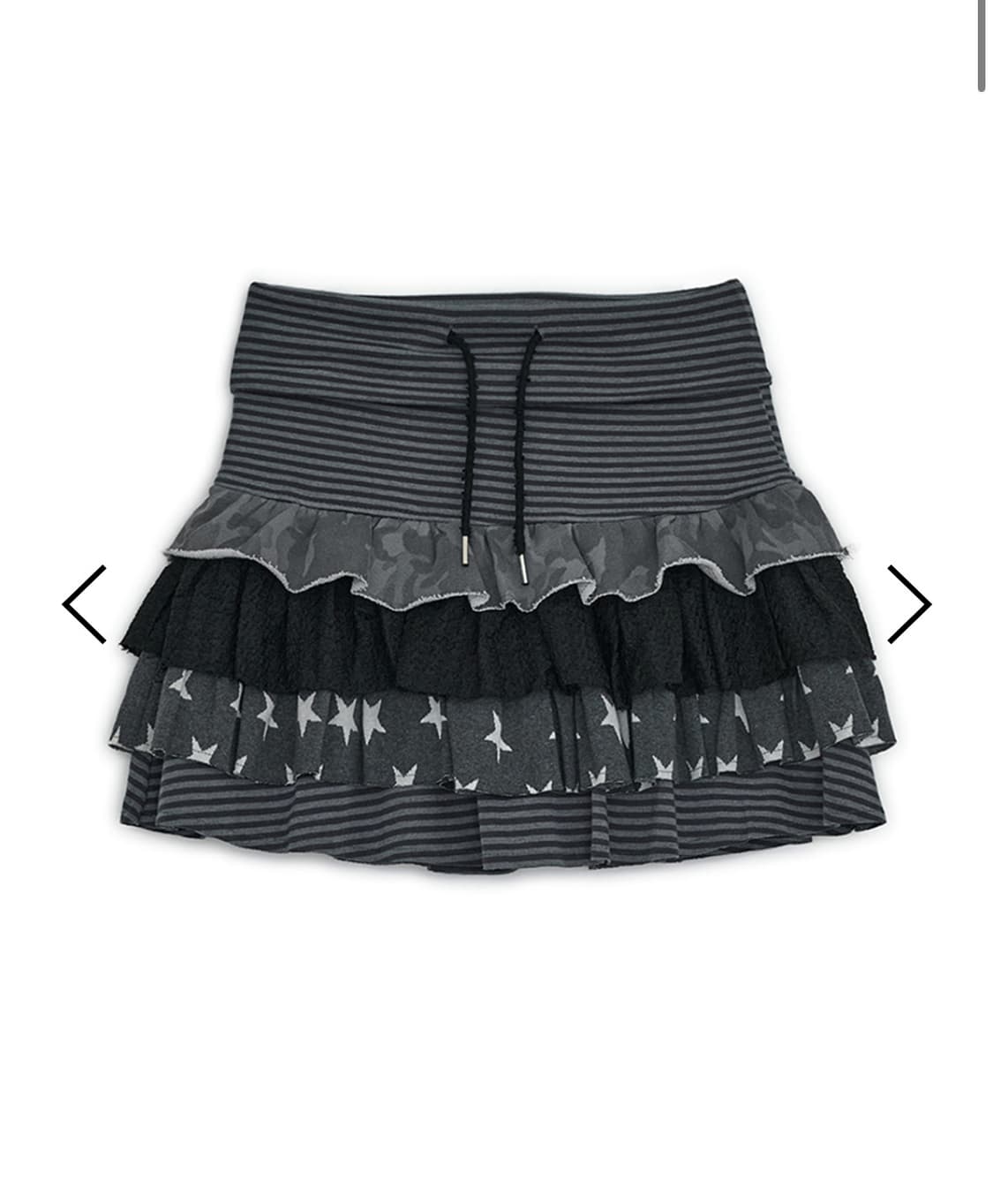 허그유어스킨 캉캉 스커트 차콜 상품이미지1