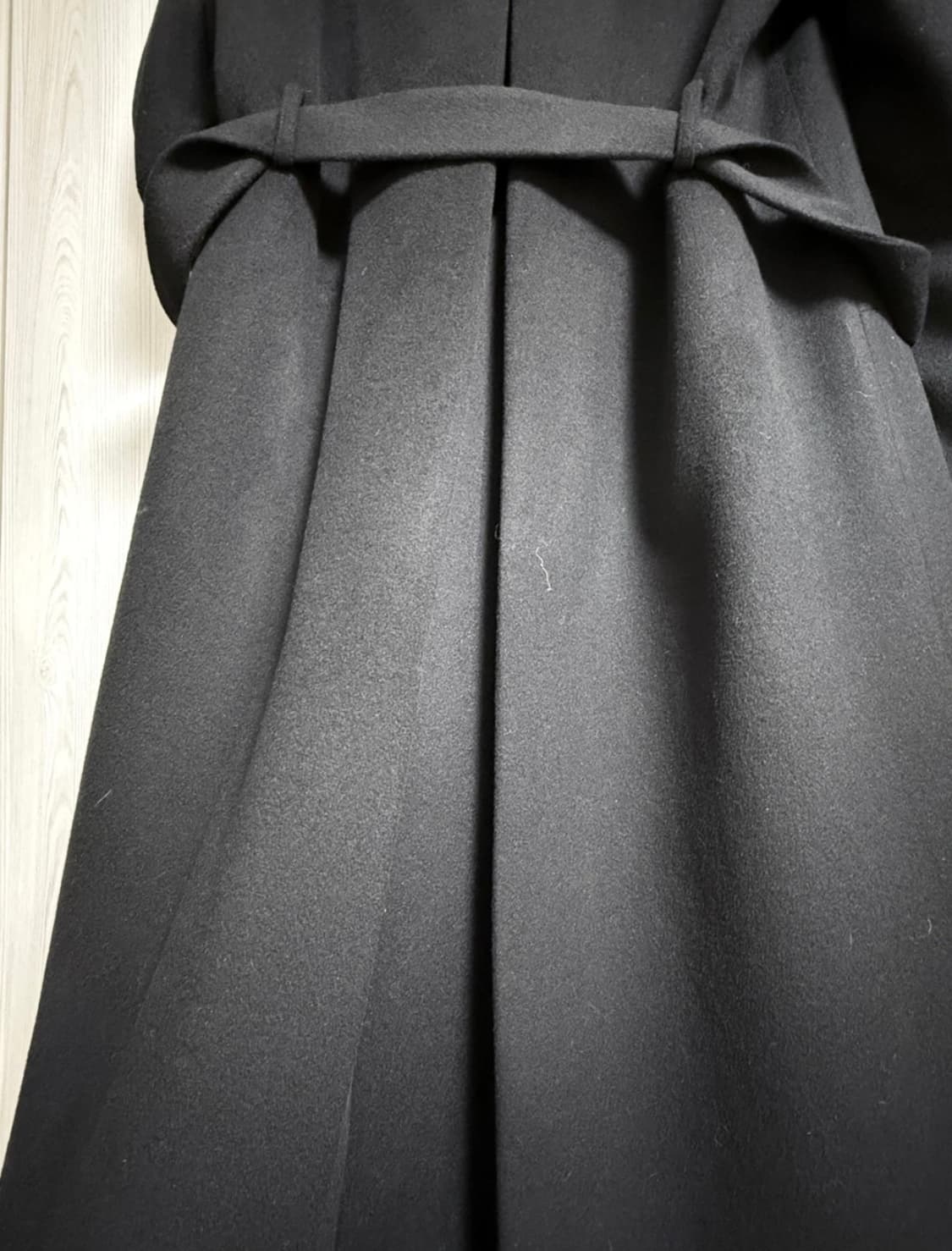 플로움 블랙 롱코트 3번입음 상품이미지7