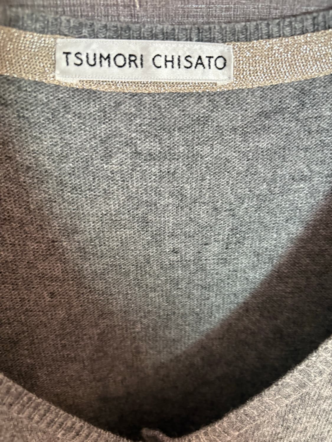 TSUMORI CHISATO 회색 롱 가디건 상품이미지2