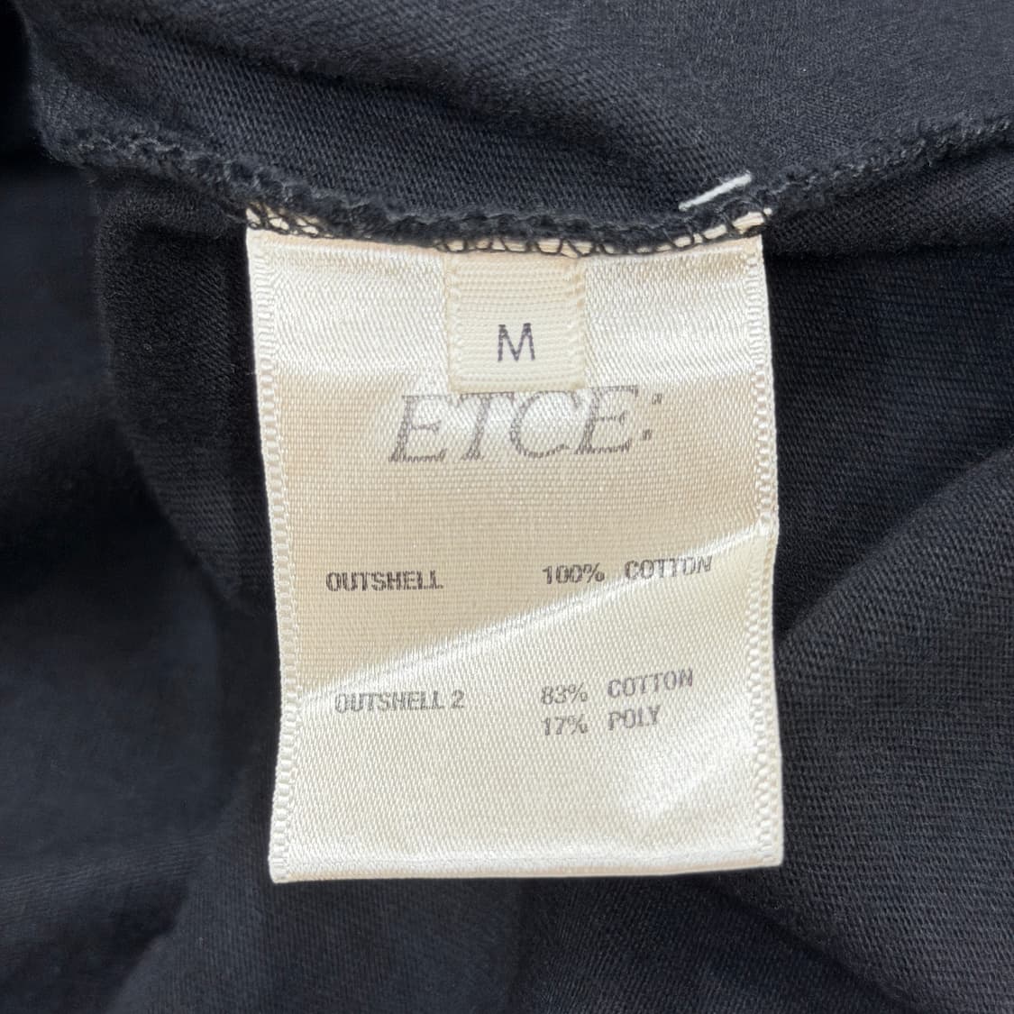 ETCE 이티씨이 넘버 와플 레이어드 롱슬리브 블랙 M 상품이미지6