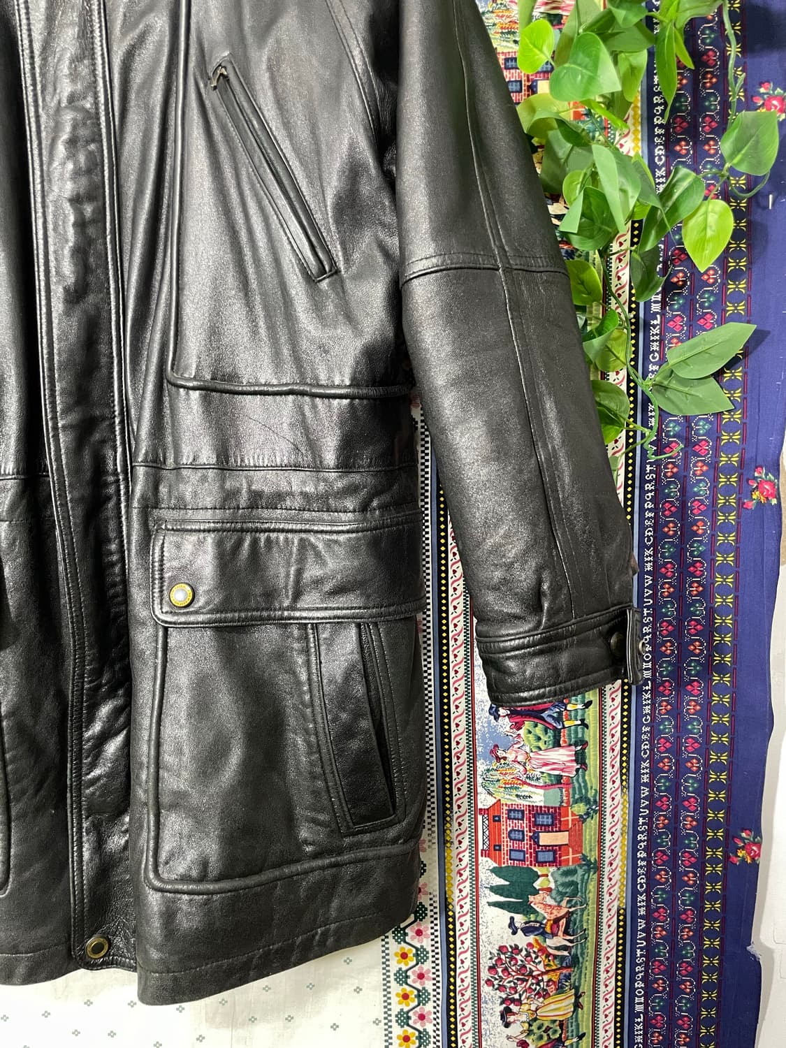 빈티지 레더 카코트 상품이미지5